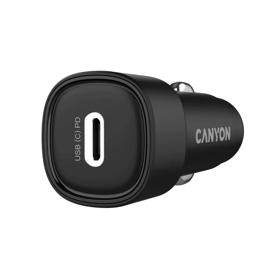CANYON Car Adapter USB-C, 30 W, Black — Image №2
