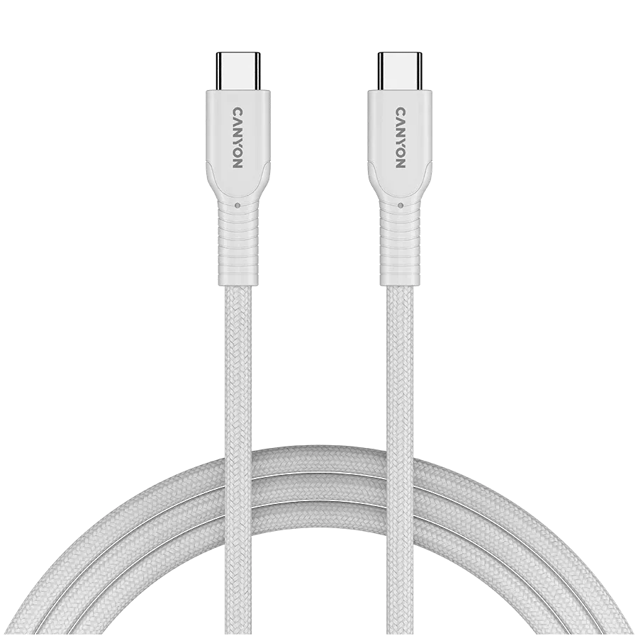 CANYON USB-C Cable, 1 m, White — Image №1