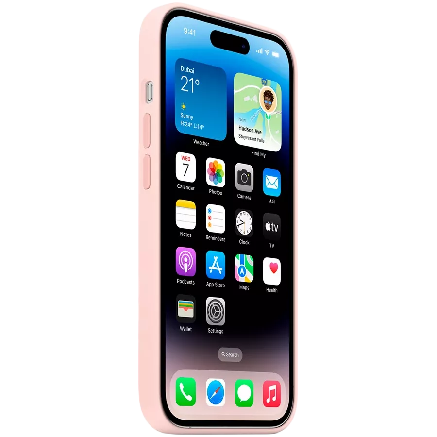 APPLE Silicone Case with MagSafe Chalk Pink for iPhone 14 Pro — Image №3