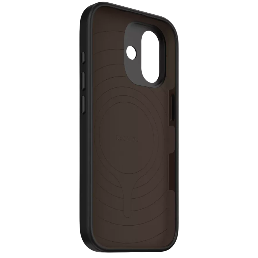 DECODED Case Antimicrobial Silicone MagSafe with MagSafe, Phantom Black for iPhone 17 — Image №4