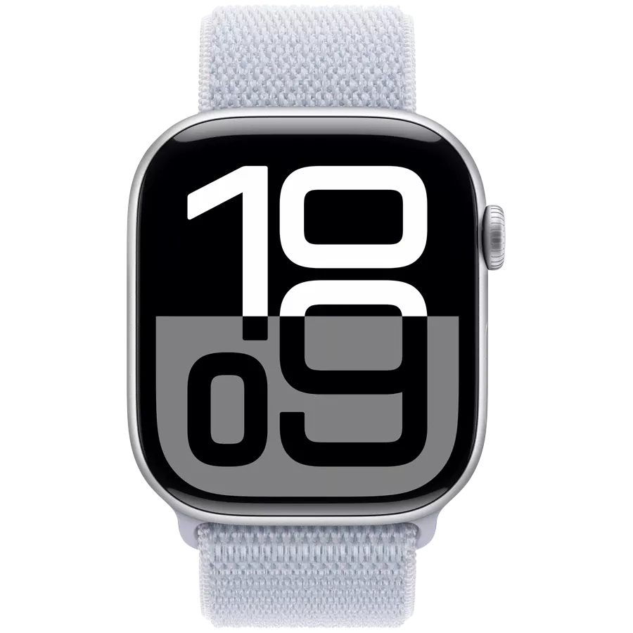 Apple Watch Series 10 GPS, 46mm, Silver, Blue Cloud Sport Loop — Зображення №2