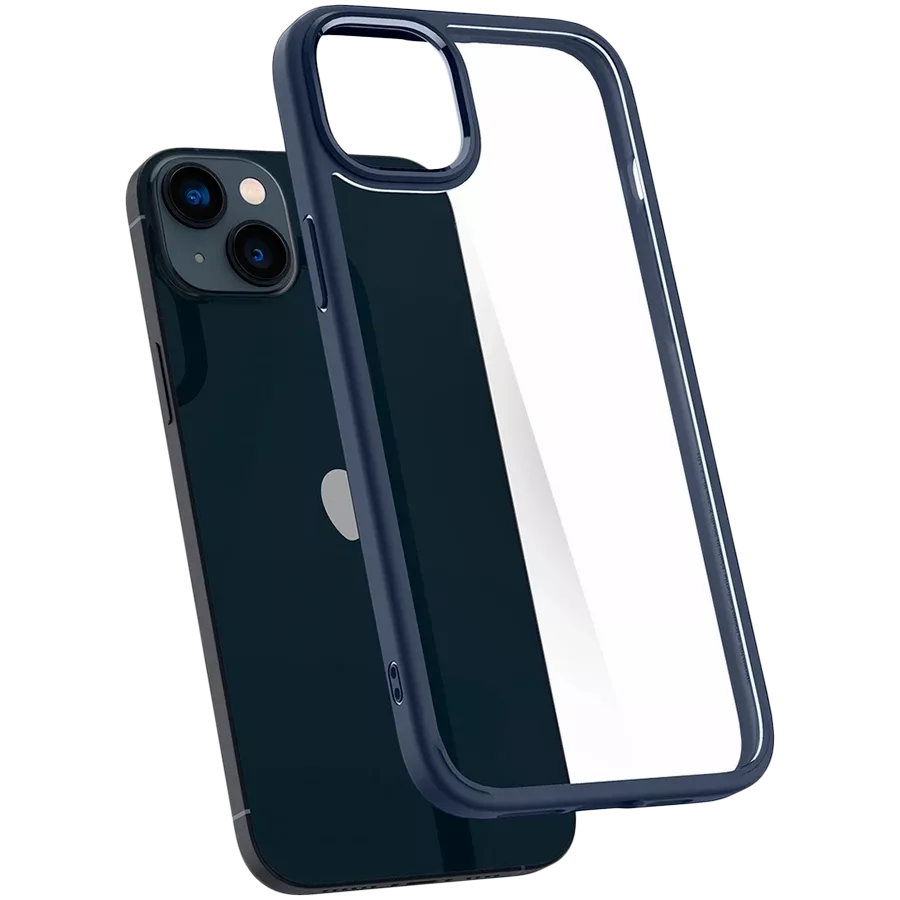 Чохол SPIGEN SGP Ultra Hybrid  Темно-синій для iPhone 14 — Зображення №2