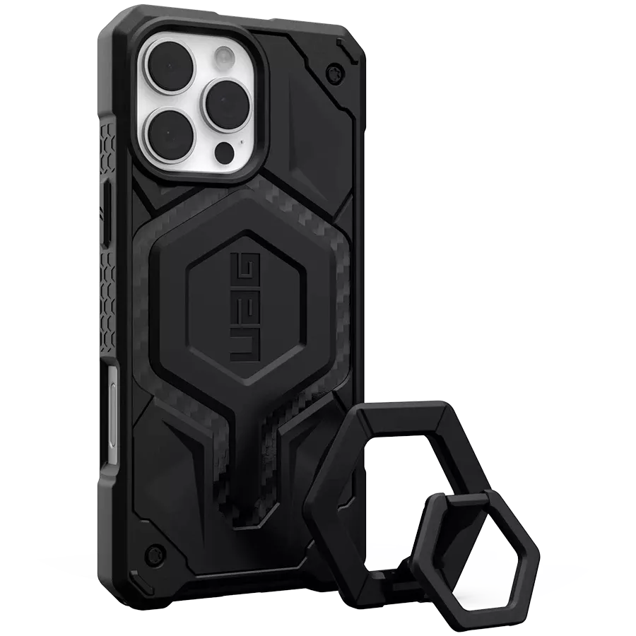 Чехол UAG Monarch Pro с MagSafe для iPhone 16 Pro, Углеволокно — image №1