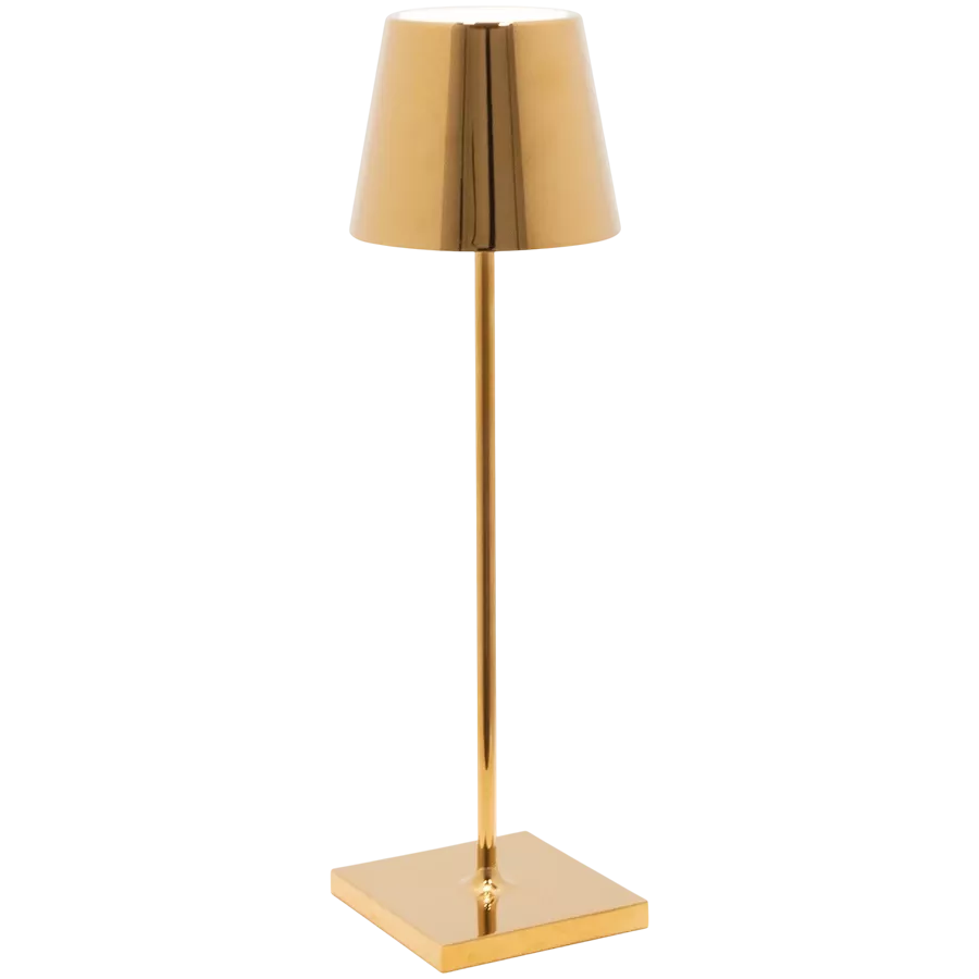 ZAFFERANO POLDINA PRO TABLE LAMP 111x380mm. GOLDEN 2.2W LED 183/203lm. — Εικών №1