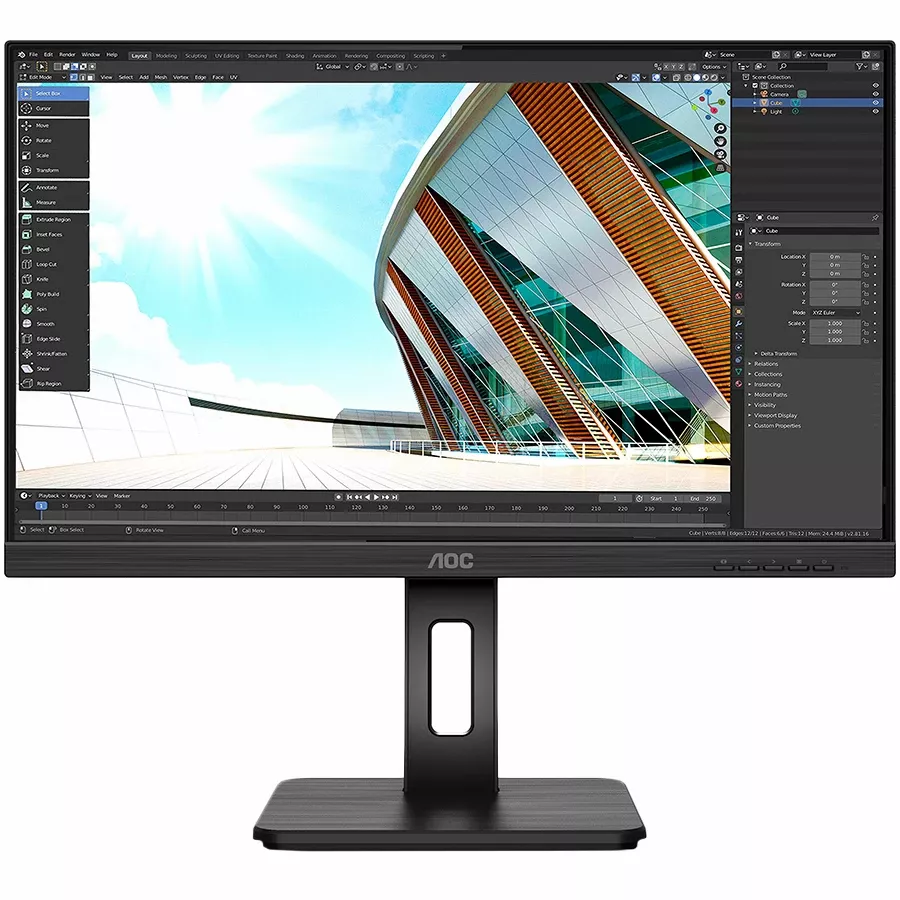 AOC Monitor LED (23.8", 2560x1440, IPS) Black — Image №1