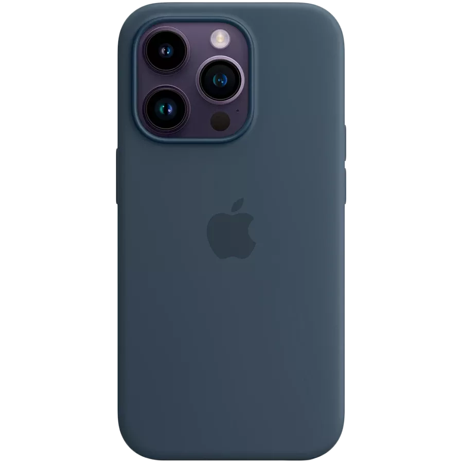APPLE Silicone Case with MagSafe Storm Blue for iPhone 14 Pro — Image №1