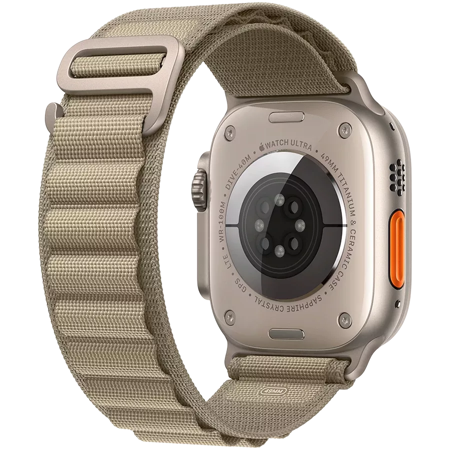 Apple Watch Ultra Series 2 GPS + Cellular, 49mm, Natural, Olive Alpine Loop, Small — Image №3