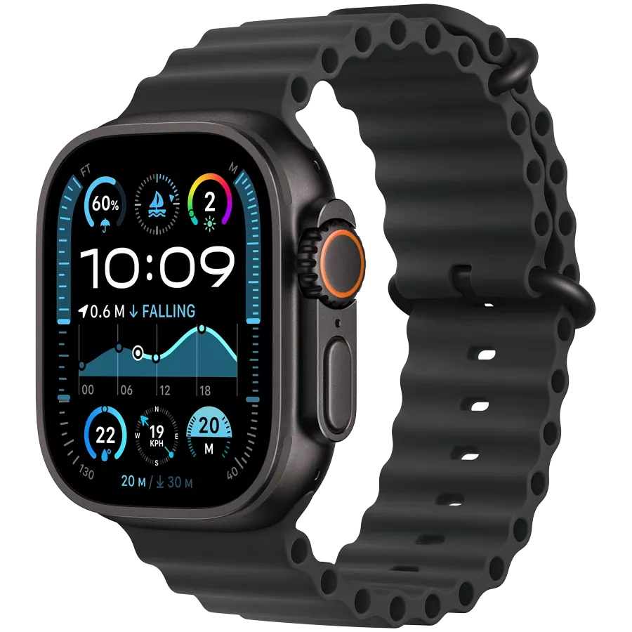 Apple Watch Ultra 2 2024, 49mm, Black Titanium, Blue Ocean Band — Зображення №1