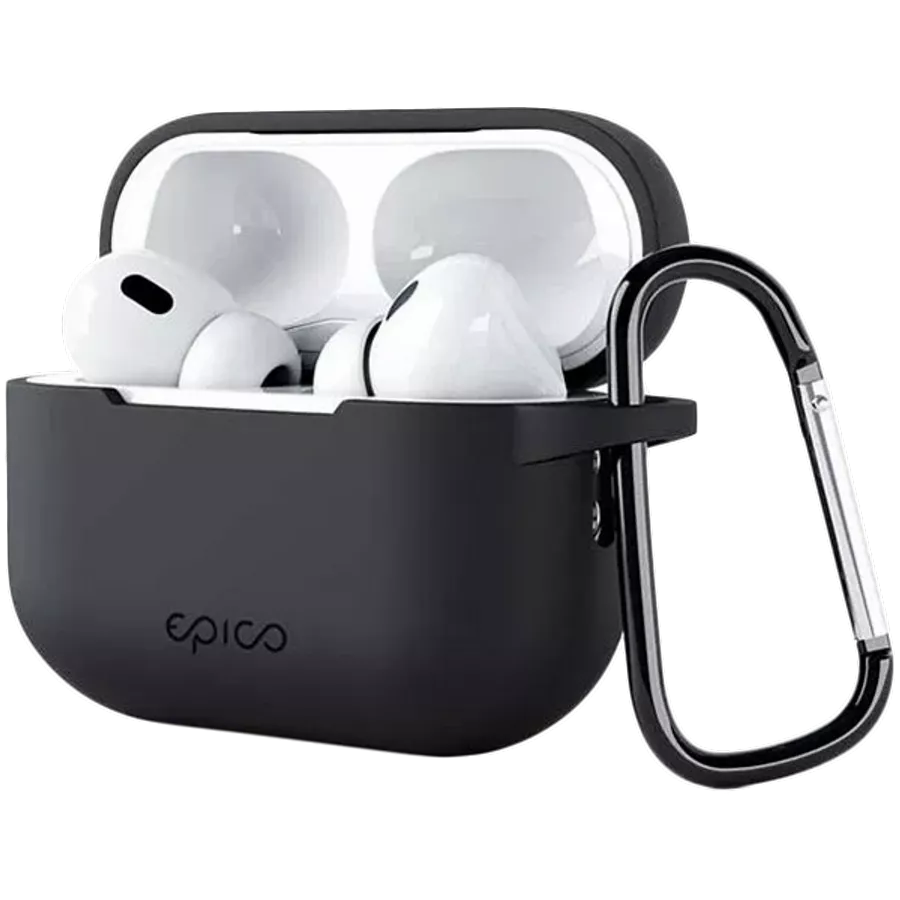 Чехол EPICO из силикона для AirPods (Gen. 4), Чёрный — image №1
