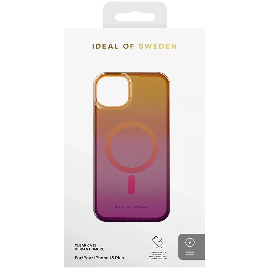 Чехол IDEAL OF SWEDEN Clear MagSafe с MagSafe Vibrant Ombre для iPhone 15 Plus — Изображение №2