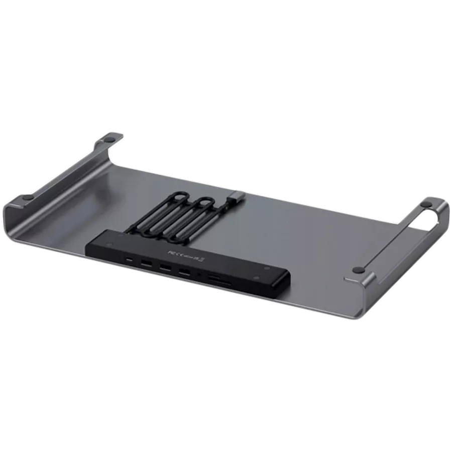 Подставка для iMac или монитора SATECHI Aluminum USB-C Monitor Stand Hub XL, Space Gray (ST-UCSHXLM) — Изображение №2