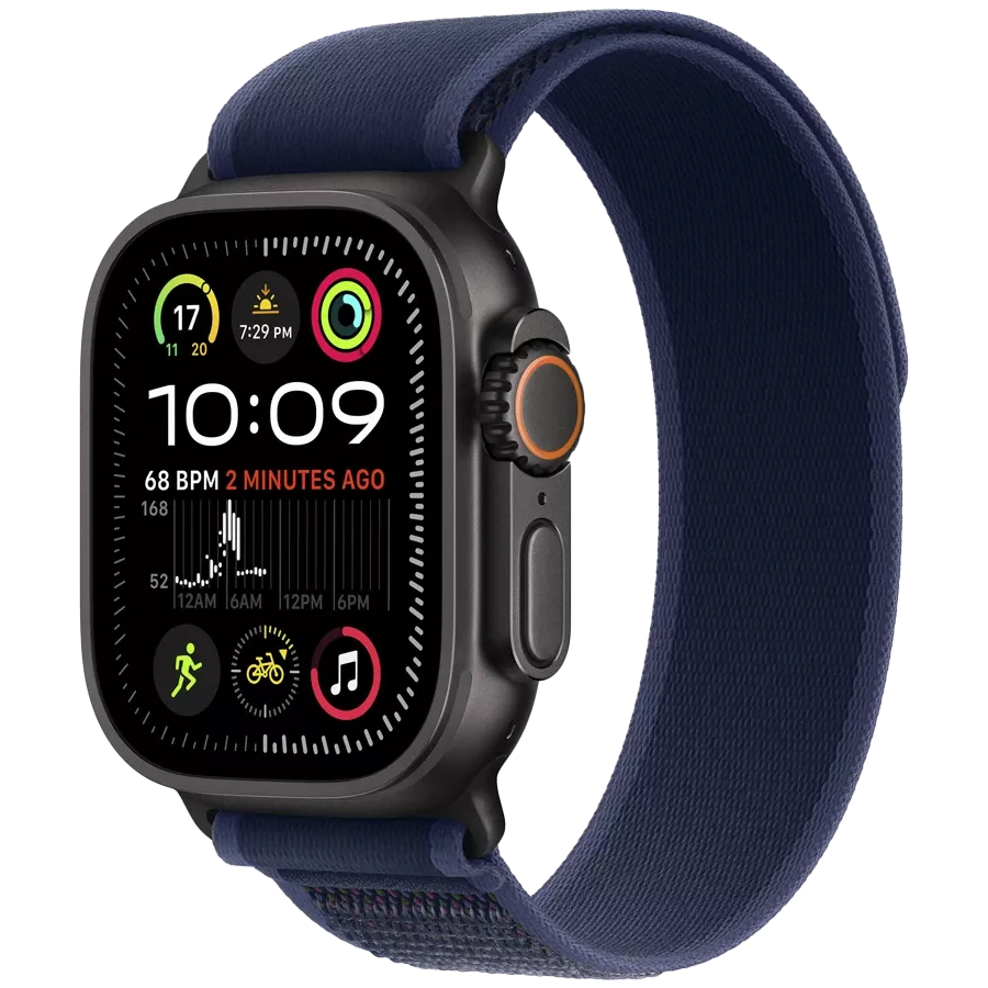 Band Extension APPLE 49mm Trail Loop - Black Titanium Finish Trail Loop  - Black Titanium Finish Синій за Apple Watch 44/45/46/49 mm — Зображення №2