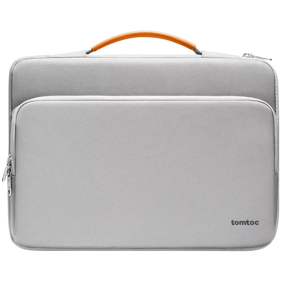 TOMTOC Сумка Defender-A14 ноутбуков Briefcase  Gray/Orange для MacBook Pro 16 — Изображение №1