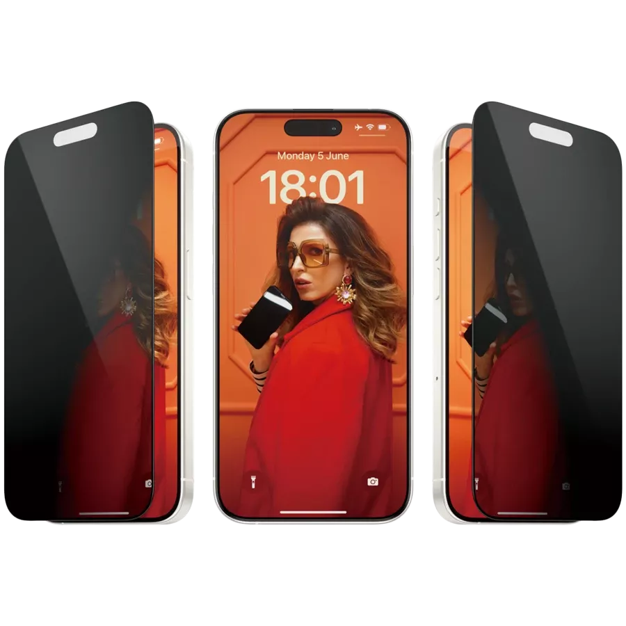 Захисне скло PanzerGlass Privacy для iPhone 15 Pro — Зображення №1