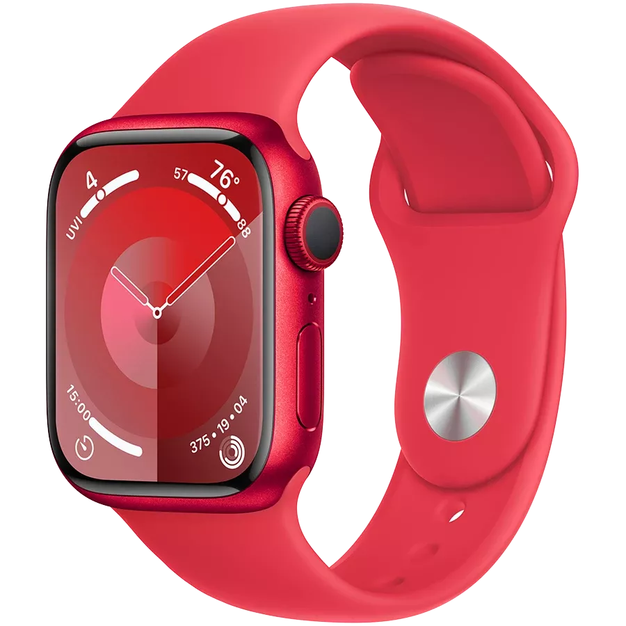 Apple Watch Series 9 GPS, 41мм, Спортивный ремешок PRODUCT(RED), M/L — image №1