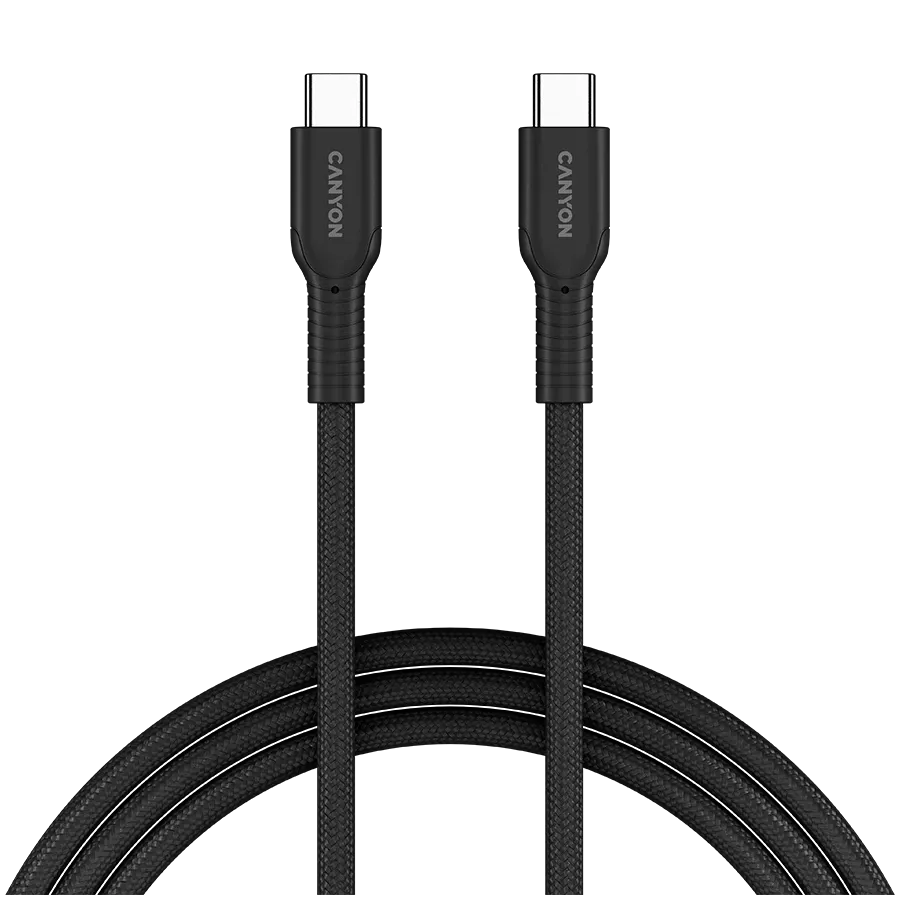 CANYON USB-C Cable, 1 m, Black — Image №1