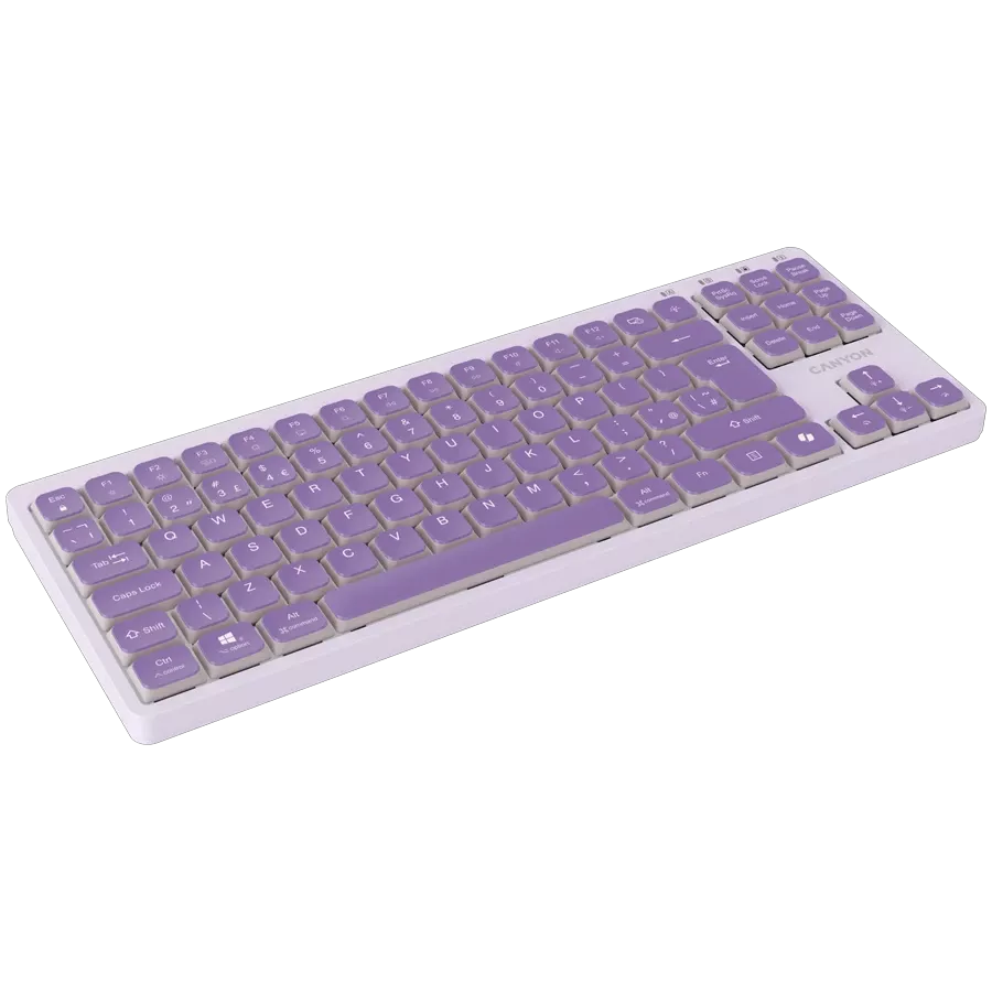 CANYON HKB-10 Keyboard, Wired, Violet — Image №3