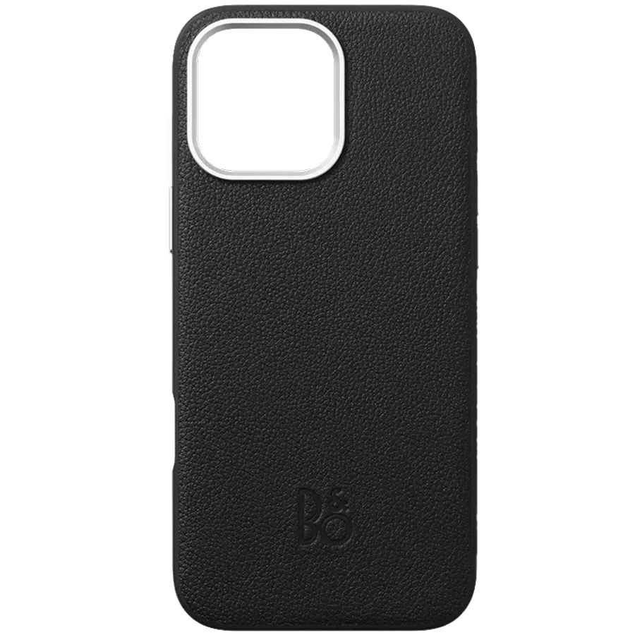 BANG & OLUFSEN Case Leather Case with MagSafe, Infinite Black for iPhone 16 Pro Max — Image №1
