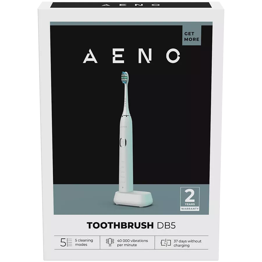 AENO DB5 Toothbrushes, Sonic, White — Image №4