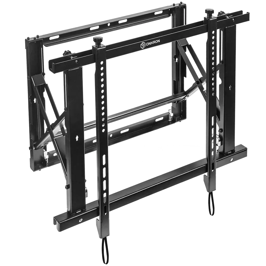 ONKRON Professional Wall Mount Solution for Video Walls Pop Out System 40''-70'', Black