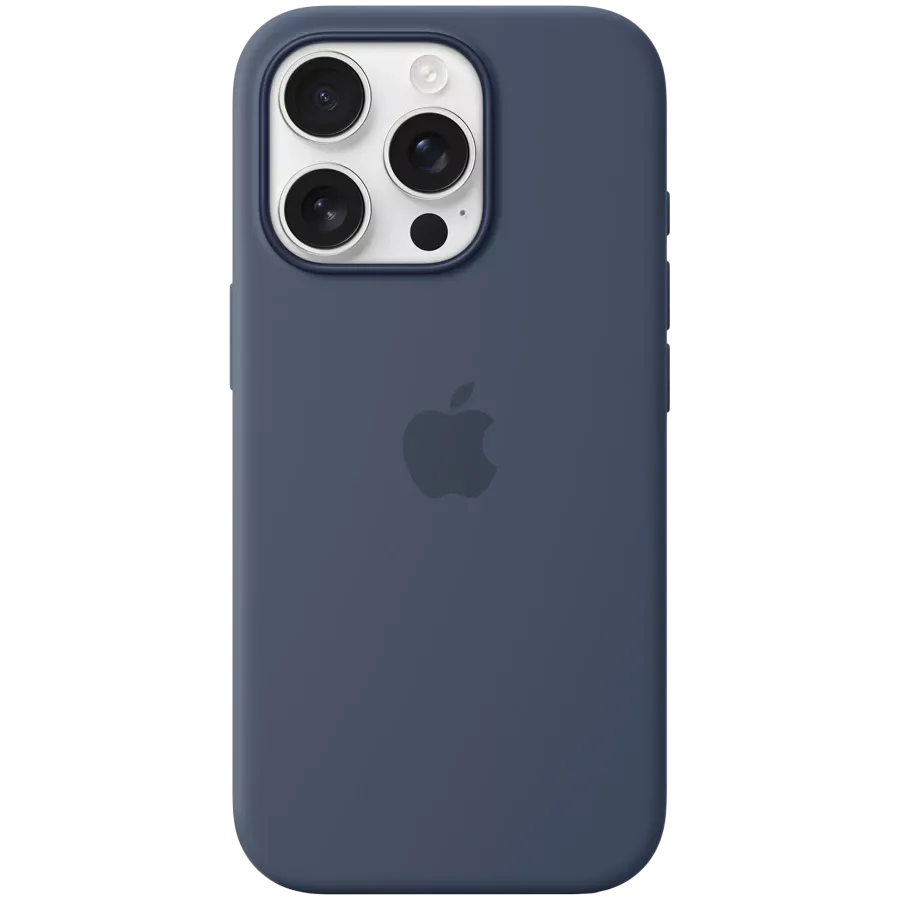APPLE Case Silicone Case with MagSafe with MagSafe, Denim for iPhone 16 Pro — Image №1