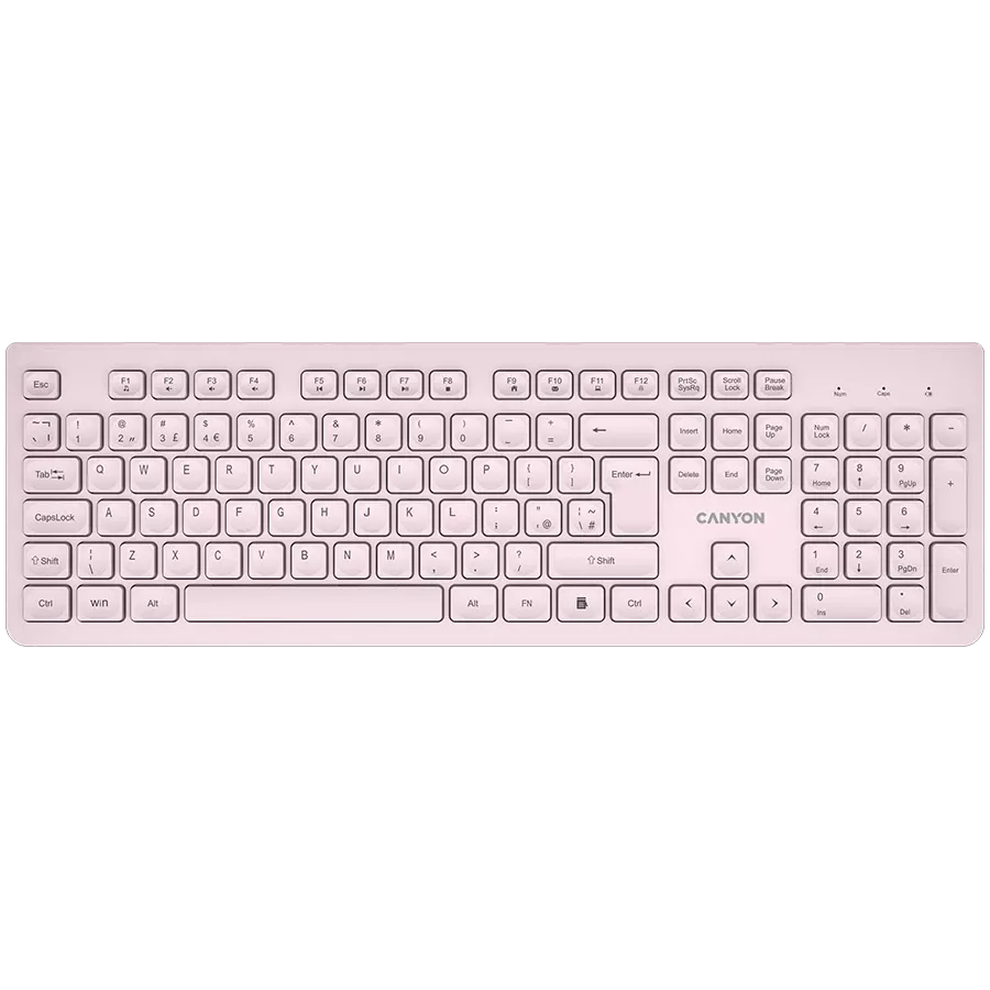 CANYON HKB-W01 Πληκτρολόγιο, Ασύρματο, Μπεζ — Εικών №1