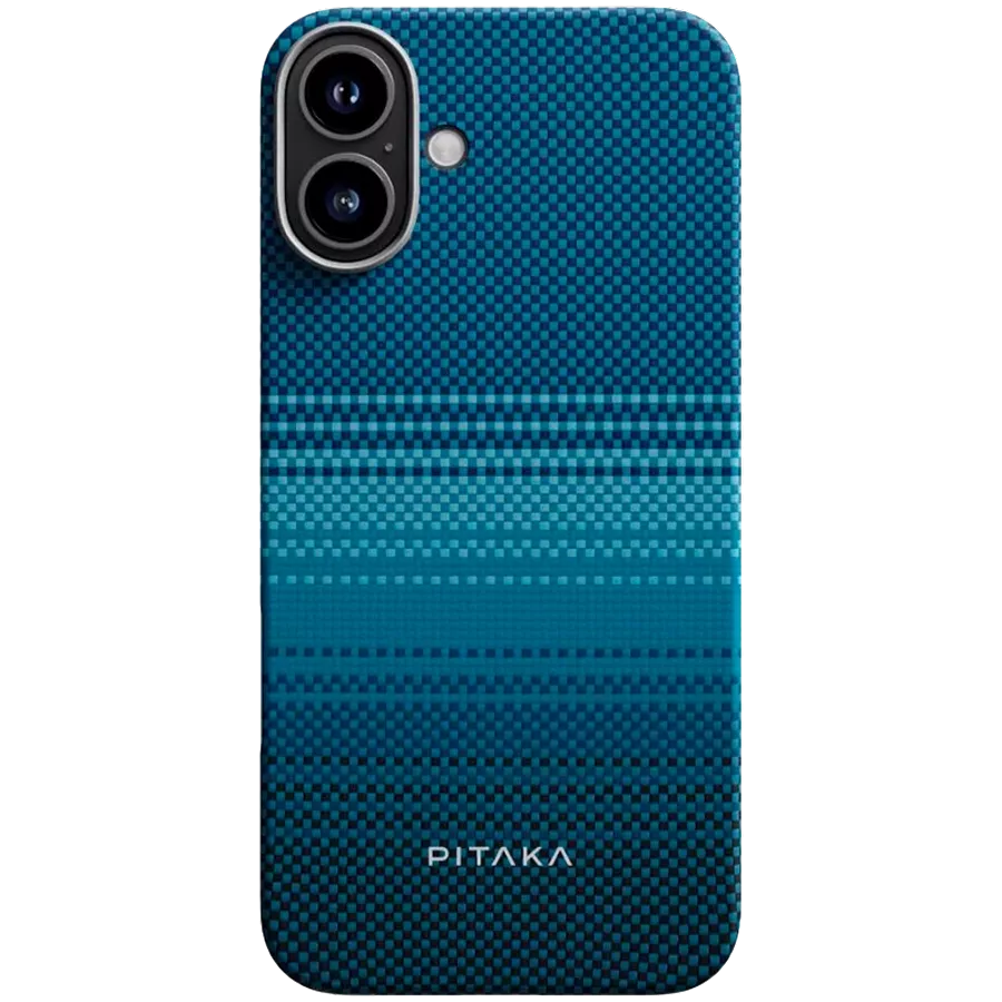 Husă PITAKA Tactile Woven cu MagSafe pentru iPhone 16, Moonrise — image №1
