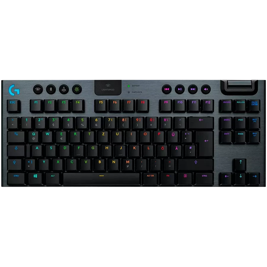 Πληκτρολόγιο LOGITECH G915, Ασύρματο, Carbon, Διεθνή Αγγλικά (Γραμμικός διακόπτης) — Εικών №1