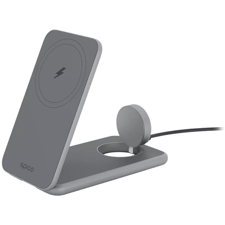 Încărcător wireless EPICO, 25 W, Space Gray — image №1