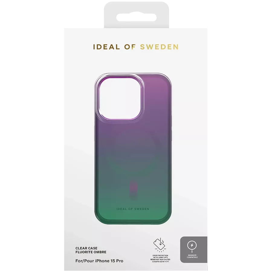 Case IDEAL OF SWEDEN Clear Case MagSafe with MagSafe Fluorite Ombre for iPhone 15 Pro — Image №2