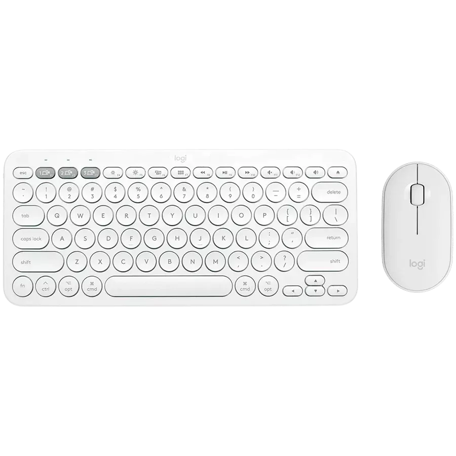 Комплект беспроводной LOGITECH Pebble 2 Combo Wireless, White (L920-012240) — Изображение №1