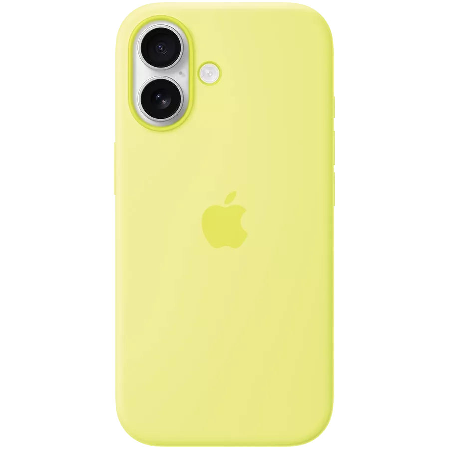 APPLE Silicone Case with MagSafe, Neon Yellow for iPhone 17 — Image №1