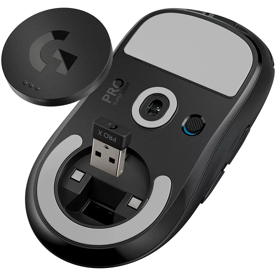 LOGITECH PRO X Ποντίκι παιχνιδιού, Ασύρματο, Μαύρο/Γκρι — Εικών №6
