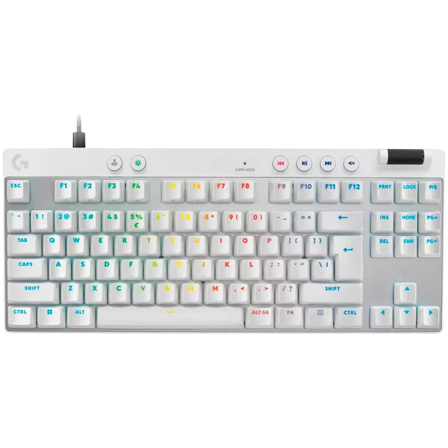 LOGITECH G PRO X TKL RAPID Πληκτρολόγιο παιχνιδιών, Ενσύρματο, Λευκό, US English — Εικών №1