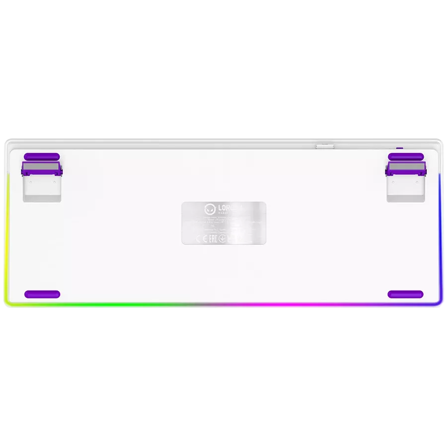 LORGAR KBP70TKLW Gaming Keyboard, Wireless, White, EN — Image №8