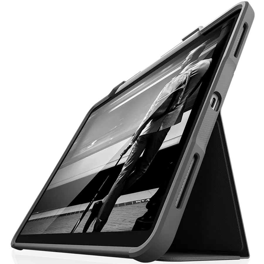 Обложка Smart Cover STM DUX RUGGED PLUS  Чёрная для iPad Pro 11 дюймов (3-го поколения) — Изображение №2