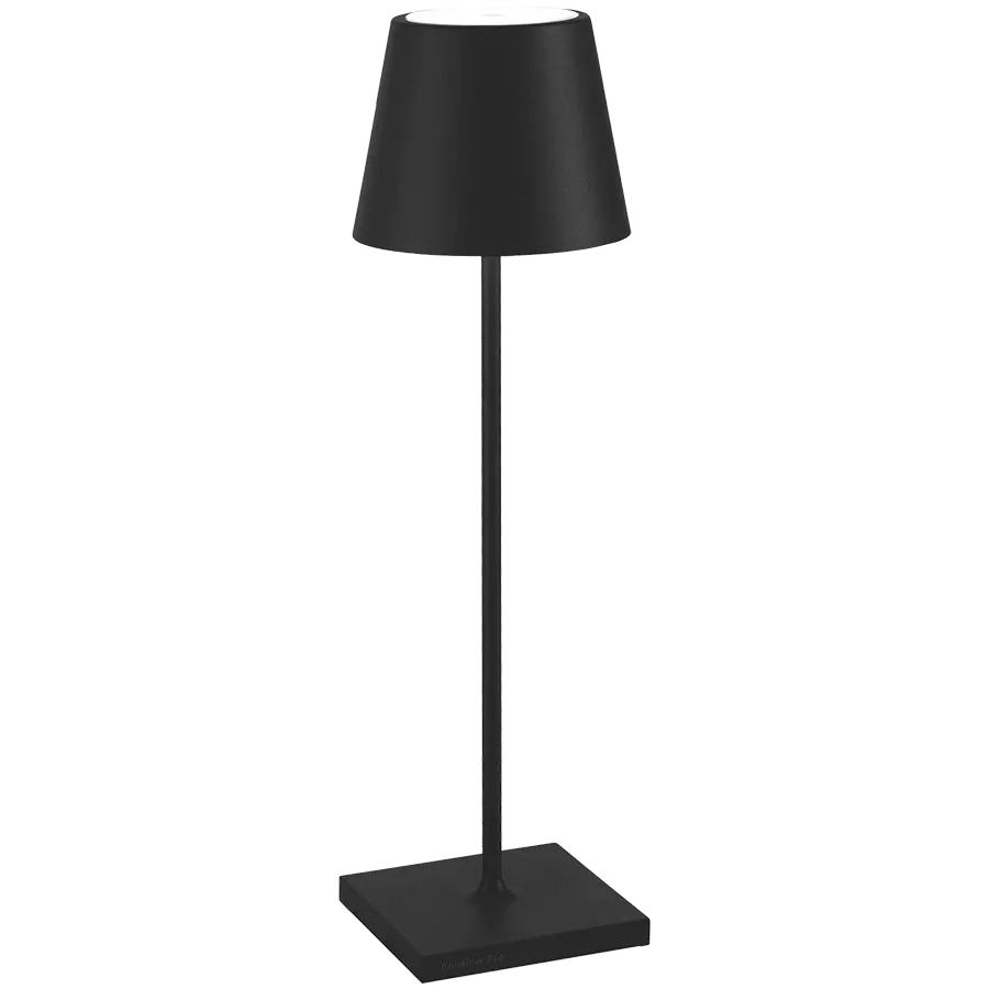 ZAFFERANO POLDINA PRO TABLE LAMP 111x380mm. MATT BLACK 2.2W LED 185/203lm. — Image №1