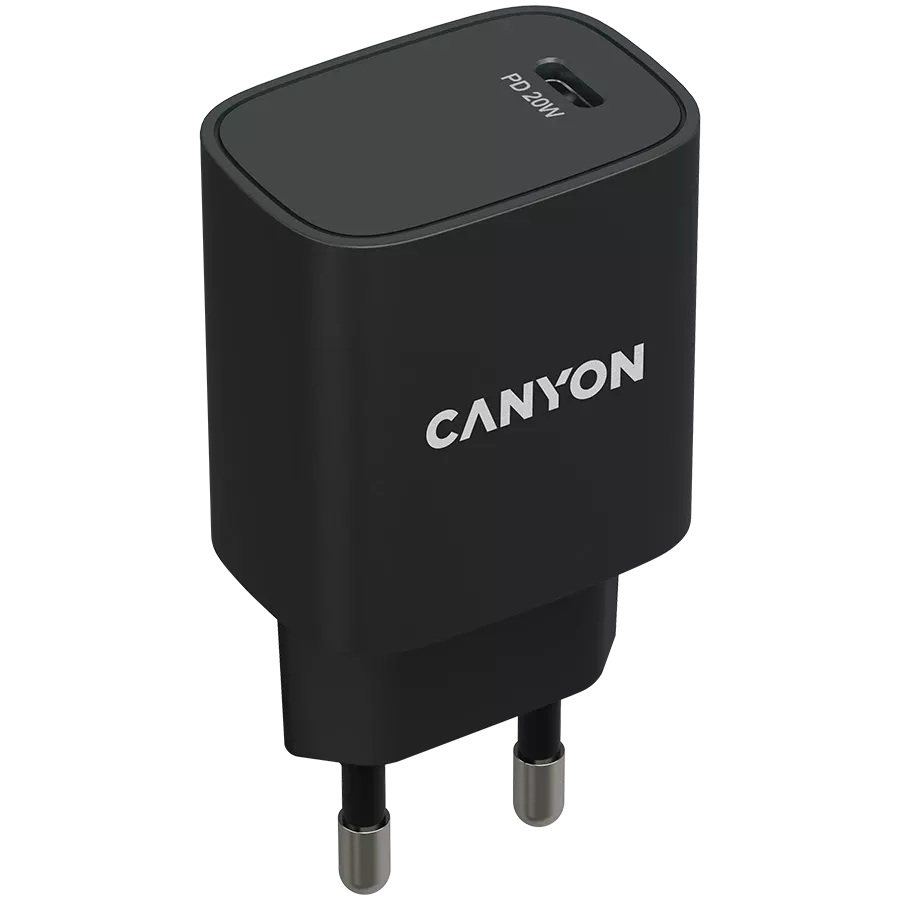 Адаптер питания CANYON H-20-02 USB-C, 20 Вт — Изображение №2