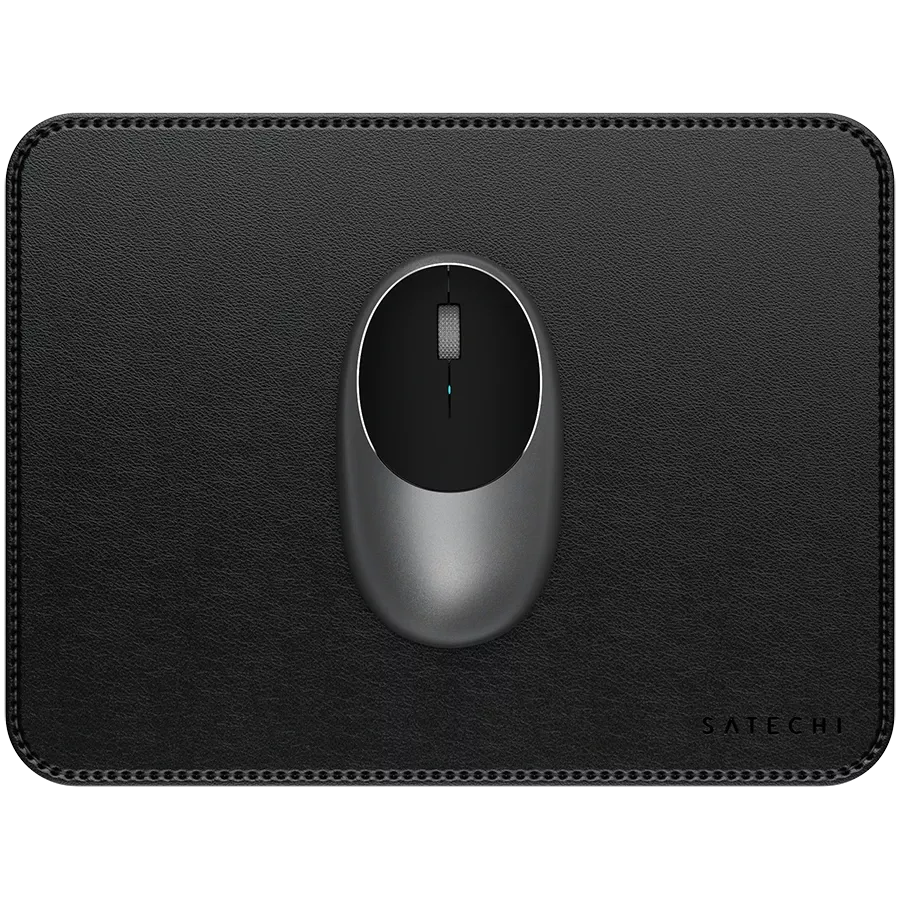 SATECHI Vegan-Leather Premium Mouse Pad, Black — Изображение №2