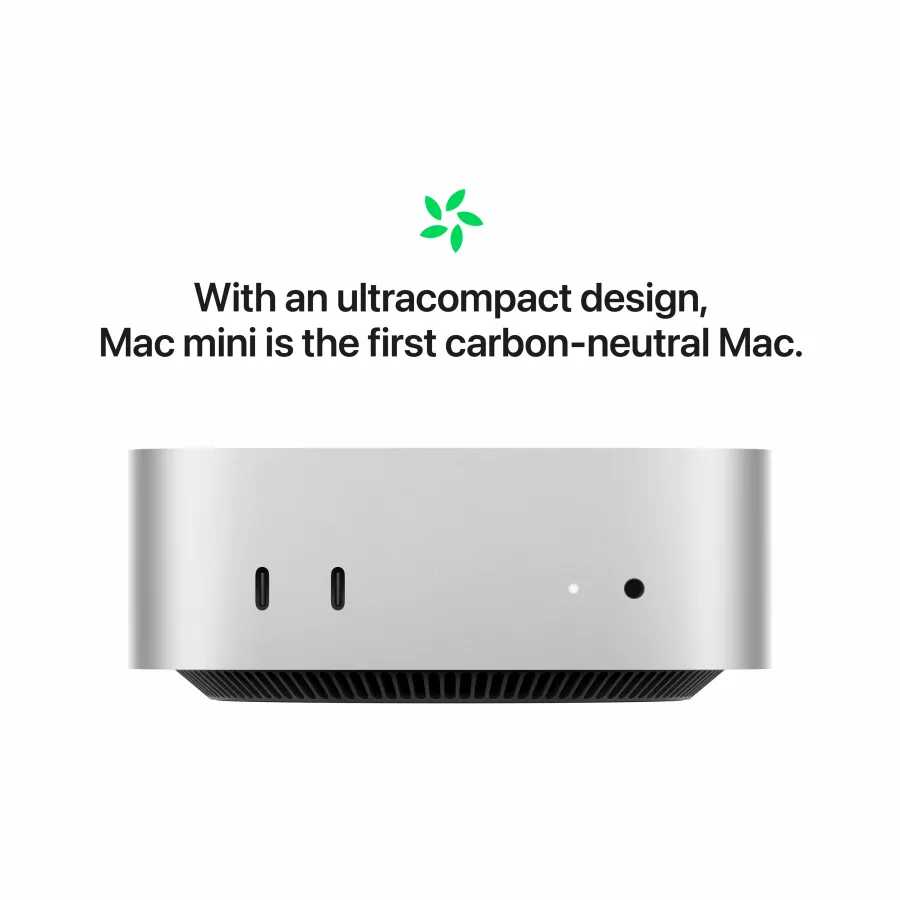 Apple Mac mini, Apple M4 (10C CPU/10C GPU), 24 GB, 512 GB SSD, Silver — Image №5