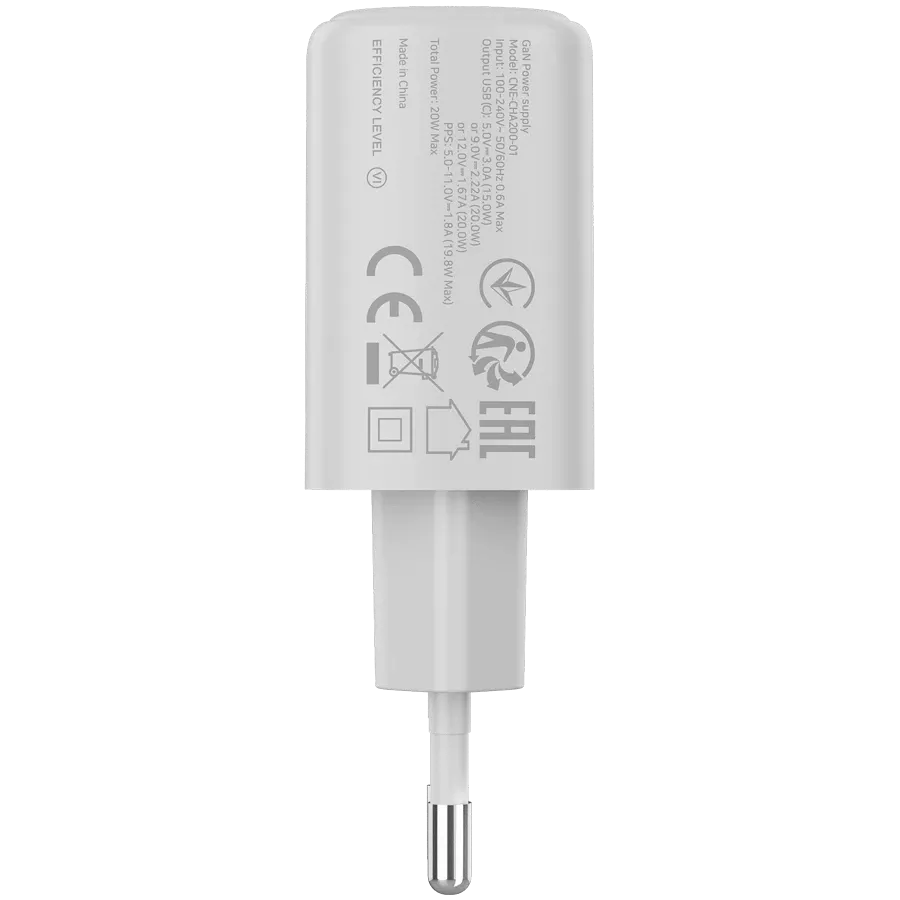 CANYON OnCharge 200 Power Adapter USB-C, 20 W, White — Image №3