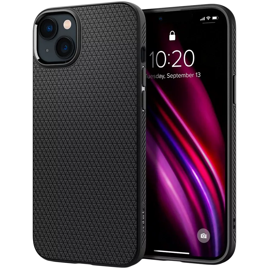 Чохол SPIGEN SGP Liquid Air  Матовий чорний для iPhone 14 — Зображення №3