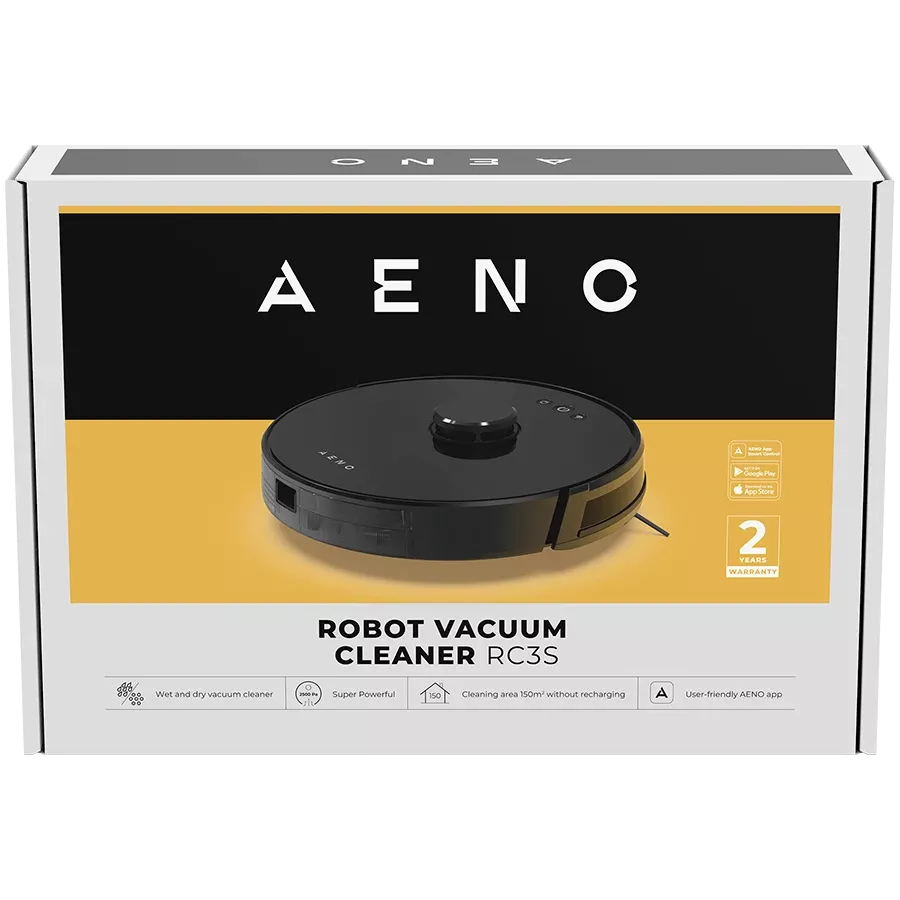 AENO RC3S Ηλεκτρική σκούπα ρομπότ Μαύρος — Εικών №8