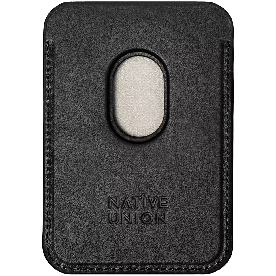 NATIVE UNION Басқару әдістерінің кең ауқымы: қашықтан басқару, қолданбалы, сенсорлық экран, дауыстық көмекшілер. Classic Card Wallet with MagSafe Қара — image №2