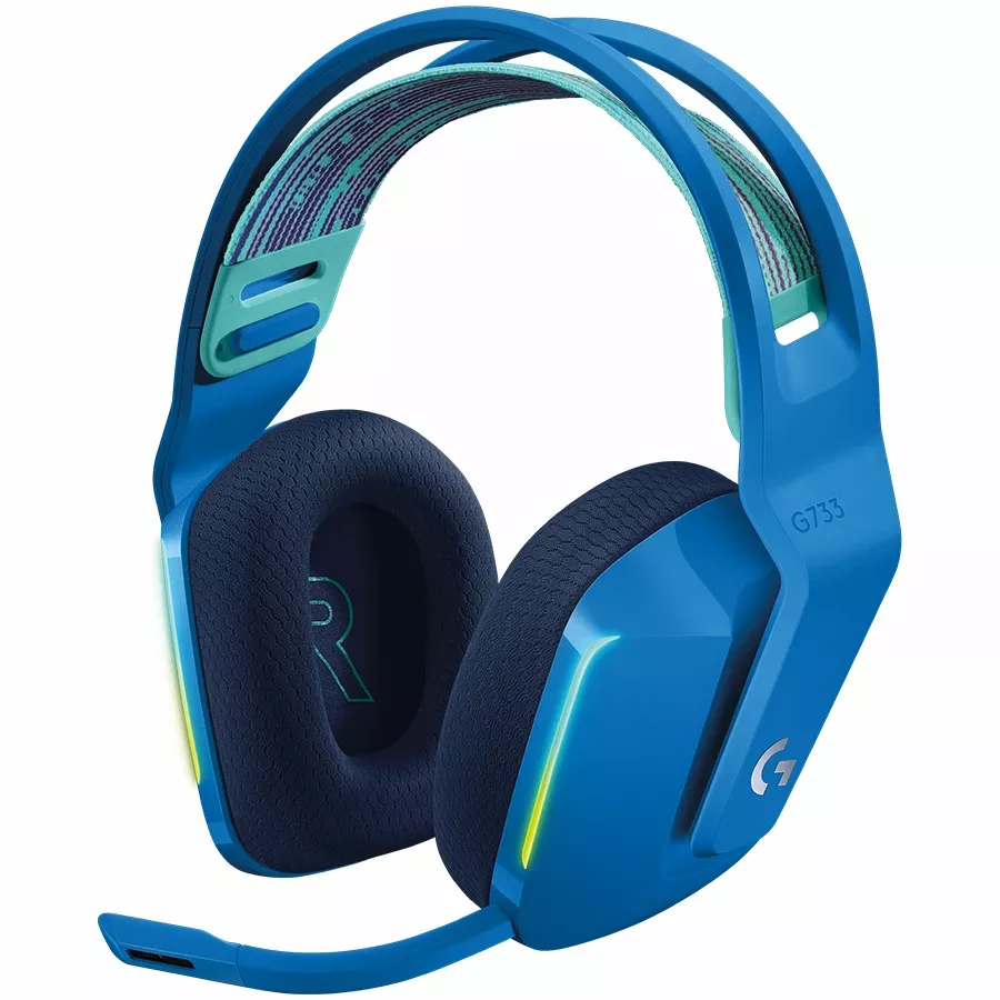 Гарнітура LOGITECH G733 Lightspeed Wireless RGB Gaming Blue (L981-000943) — Зображення №1