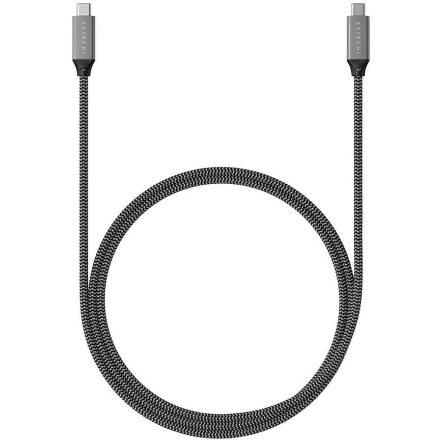 SATECHI USB-C Cable, Space Gray, 0.8m — Image №1