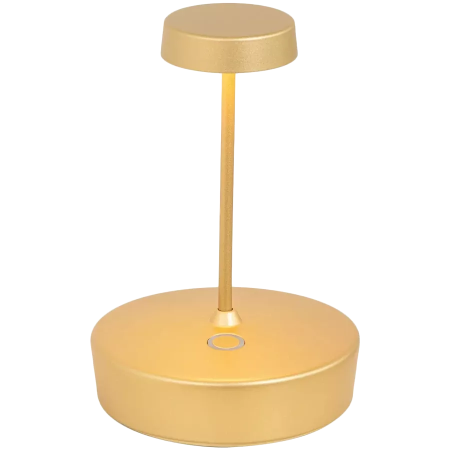 ZAFFERANO SWAP MINI TAVOLO 100x148mm. MATT GOLD 2.0W LED 22/27/3000K- 5Vdc max 2A-IP65 — Image №1