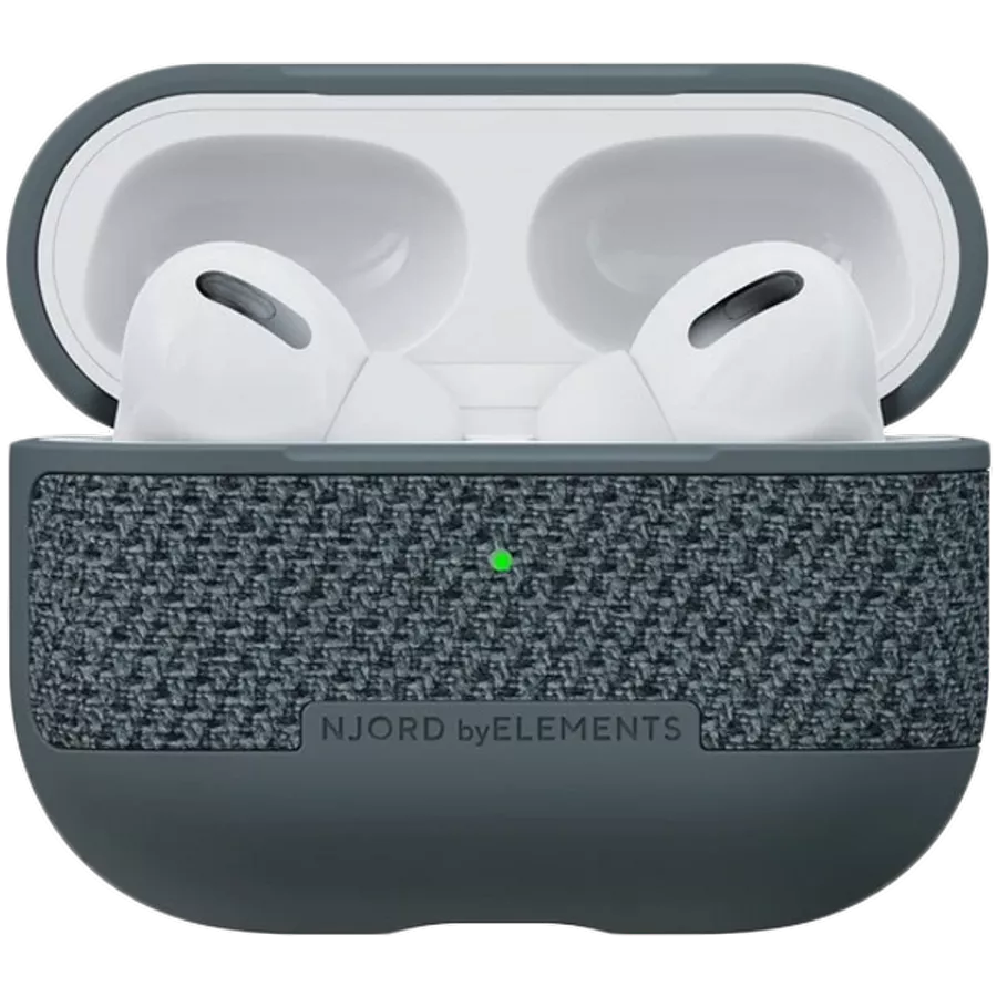 Case NJORD Hard-Cover Fabric  Dark Gray for AirPods Pro/AirPods Pro (Gen2) — Image №2