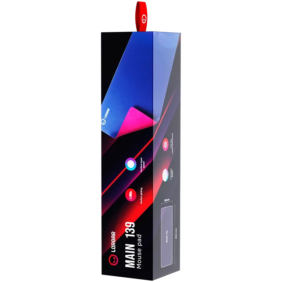 Παιχνίδι ποντικιού Lorgar 900mm x 360mm x 3mm, Μωβ — Εικών №7