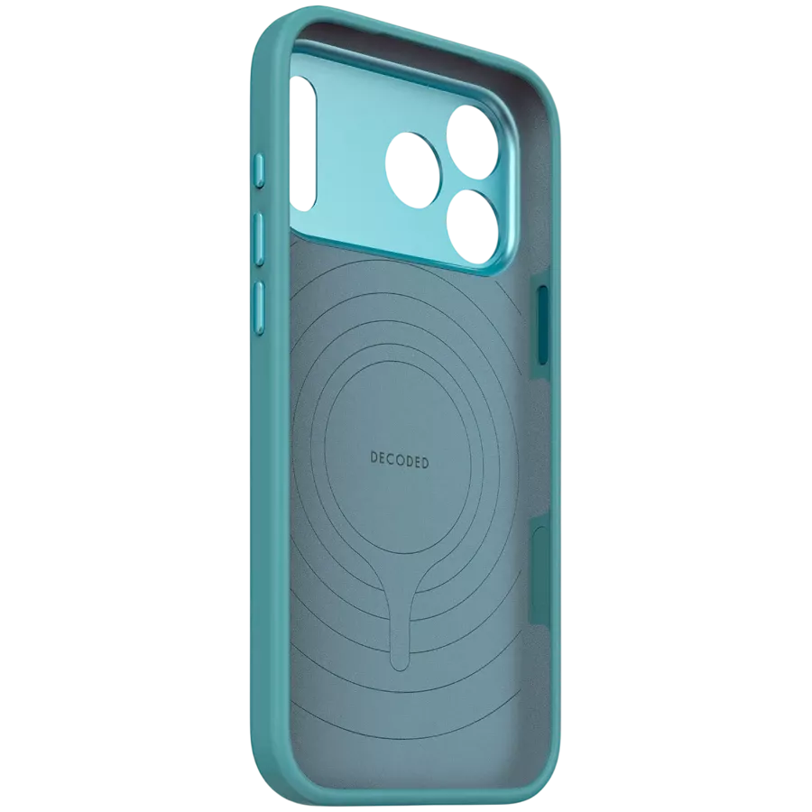 DECODED Θήκη Antimicrobial Silicone MagSafe με MagSafe, Retro Blue for iPhone 17 Pro Max — Εικών №4